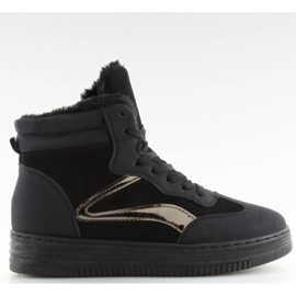 Schwarze isolierte Sneaker BOK-1103 schwarz