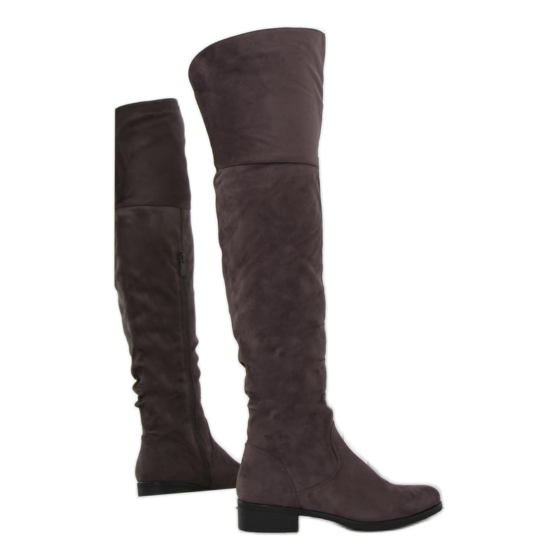 Damenstiefel Bh62-Hb Grau Mokka mehrfarbig braun