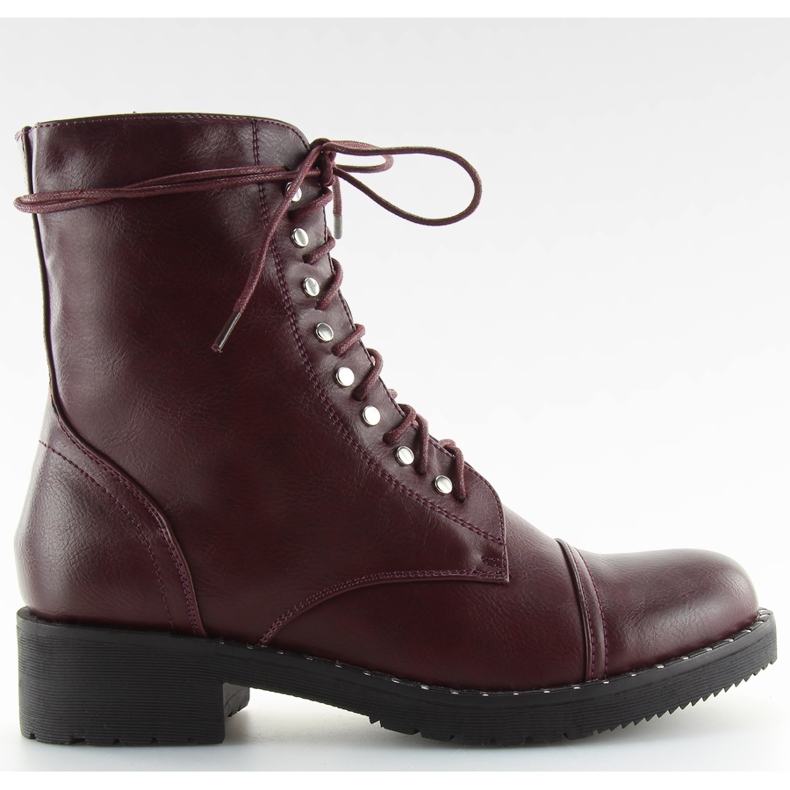 Stiefel Stiefel mit weinrot Burgunderrot mehrfarbig