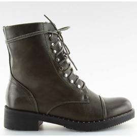 Stiefel Stiefel mit grünen B0-193 grünen Nieten