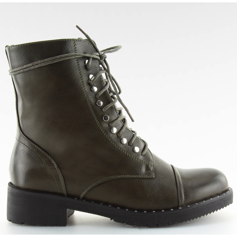 Stiefel Stiefel mit grünen B0-193 grünen Nieten