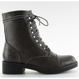 Stiefel Stiefel mit grauen B0-193 Graue Nieten