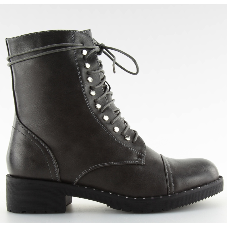 Stiefel Stiefel mit grauen B0-193 Graue Nieten