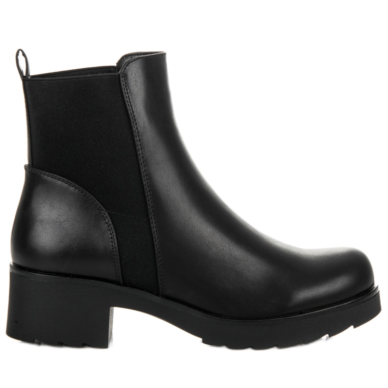 Groto Gogo Schwarze Chelsea-Stiefel auf der Plattform