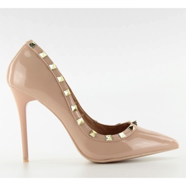 Pumps mit Stilettoabsatz Valentina beige LL-76P Beige