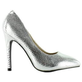 Silbernadeln mit Muscheln K415-5 Silber grau