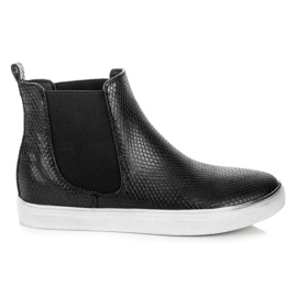 Mckeylor Hohe Turnschuhe mit Schlangenmuster schwarz