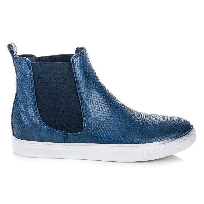 Mckeylor Hohe Turnschuhe mit Schlangenmuster blau