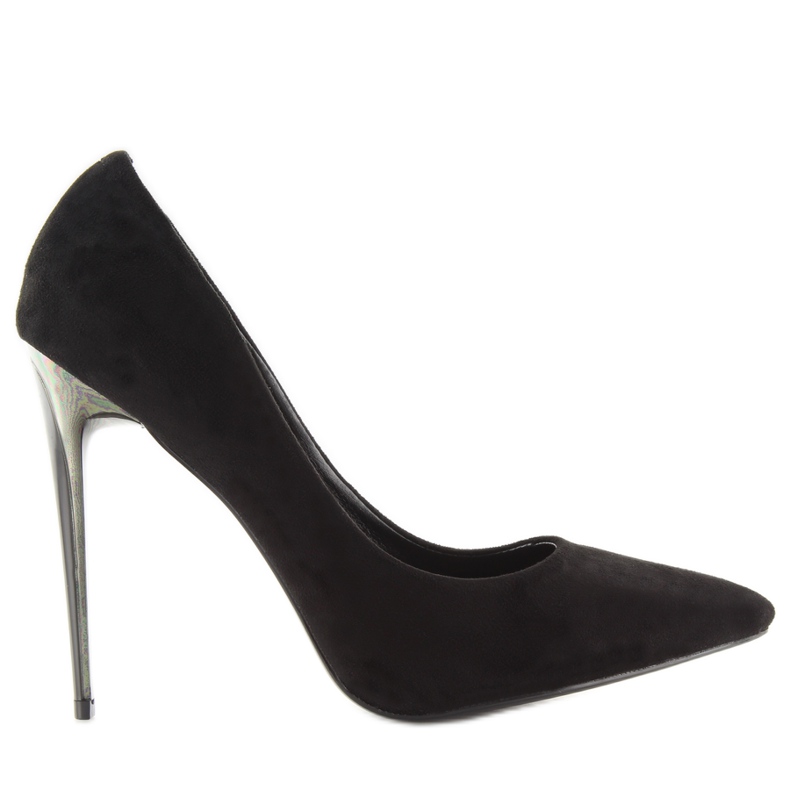 Pumps auf Wildleder Schwarz 66-29