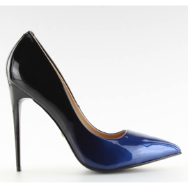Stilettos ombre LE036P BLAU / SCHWARZ marineblau