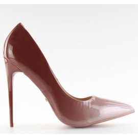 Stilettos ombre LE036P D.PINK/D.PINK braun rosa