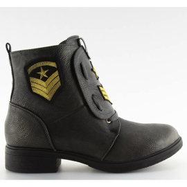 Stiefel Workery mit grauen H-4 grauen Patches