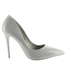 Grau lackiert grau LL-89P Graue Stilettos