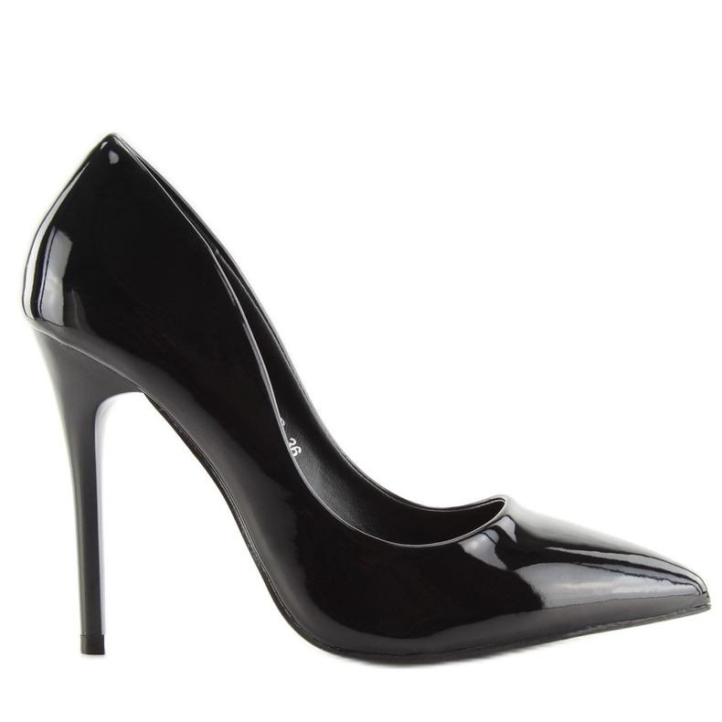 Schwarz lackierter Damen-High-Heel LL-89P Black