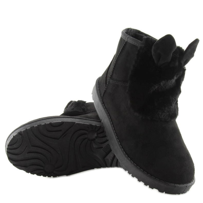 Schwarz emusy mit Ohren B198 schwarz