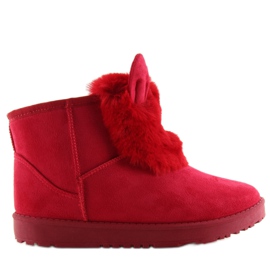 Rote Emus mit Klößen B198 rot