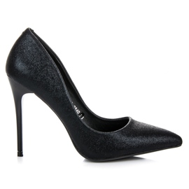 Vinceza Schwarze High-Heels
