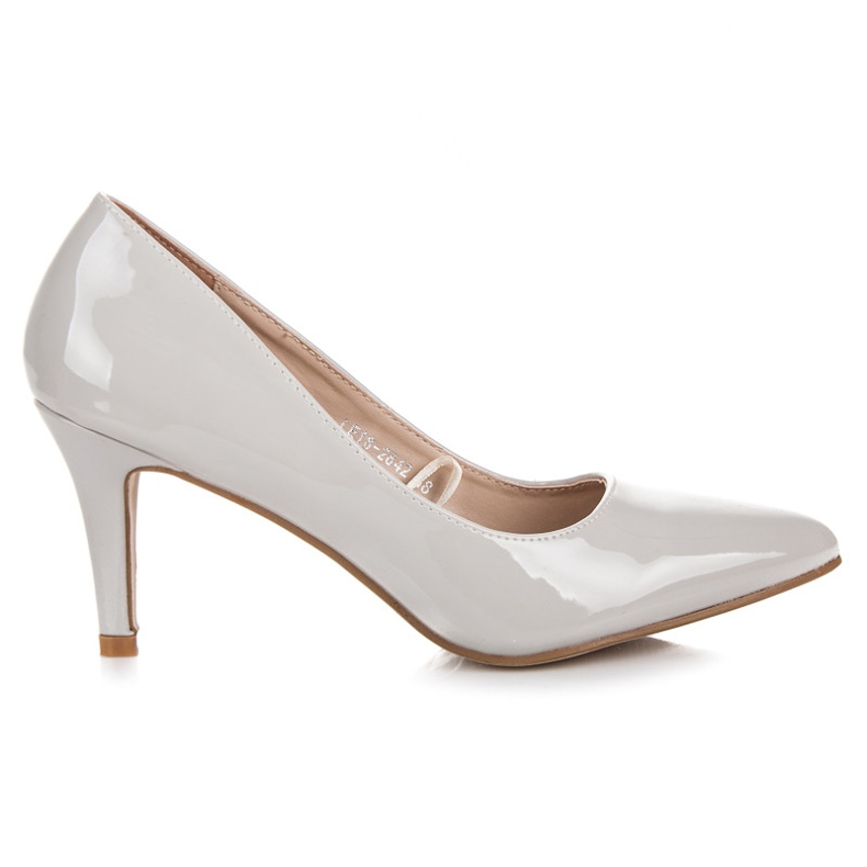 Vinceza Grau lackierte Pumps