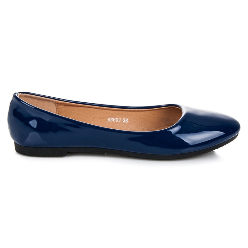 Licean Lackierte Ballerinas blau