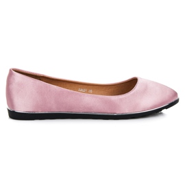 Licean Ballerinas aus Satin rosa