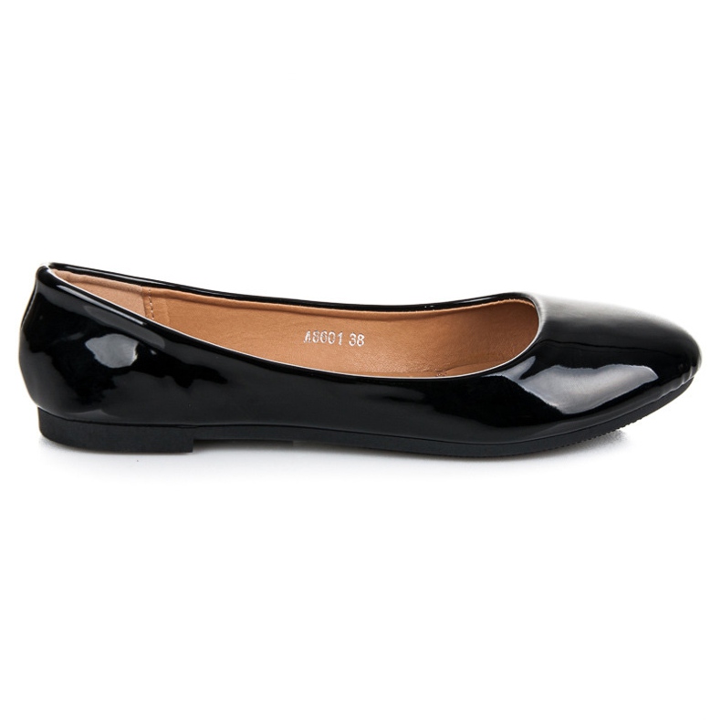Licean Lackierte Ballerinas schwarz
