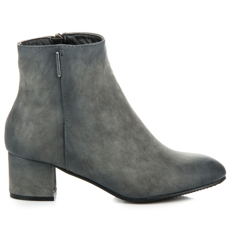 Vinceza Stiefel mit niedrigem Absatz grau