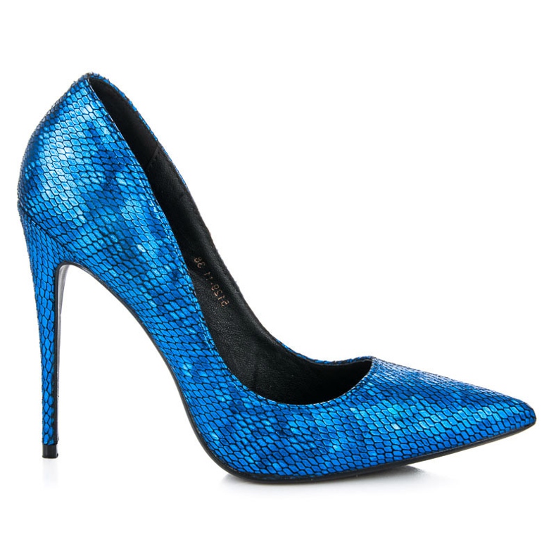 Vices Pins mit Schlangenprint blau