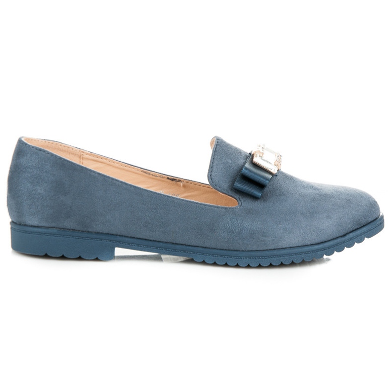 Miss Laura Brogues mit Schleife blau