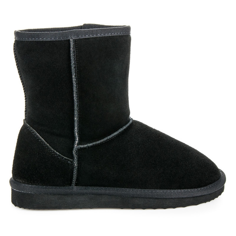 Coco Perla Schneestiefel aus Leder für Damen schwarz