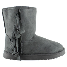 Emuses mit Fransen F382 Grau