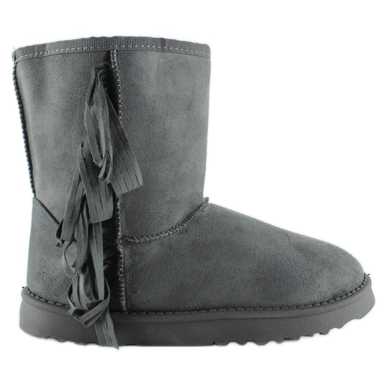 Emuses mit Fransen F382 Grau