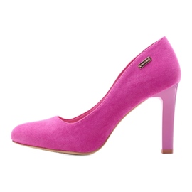 Sergio Leone Wildlederpumps 1457 fuchsia rosa mehrfarbig