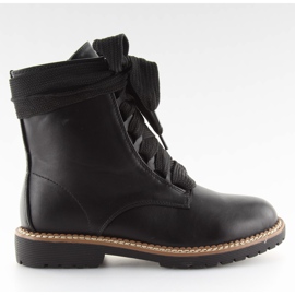 Schwarze Schnürboots 8308 schwarz