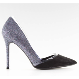 Silberne Glitzerstifte 5127 blau schwarz grau