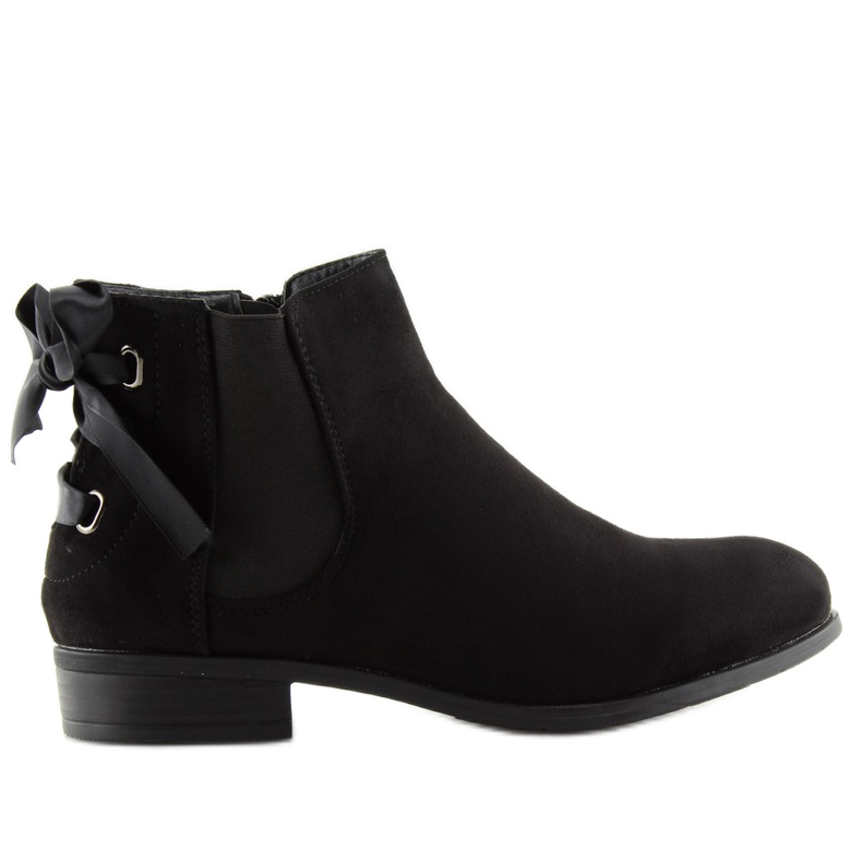 Schwarze Chelsea Boots für Damen 3740 schwarz