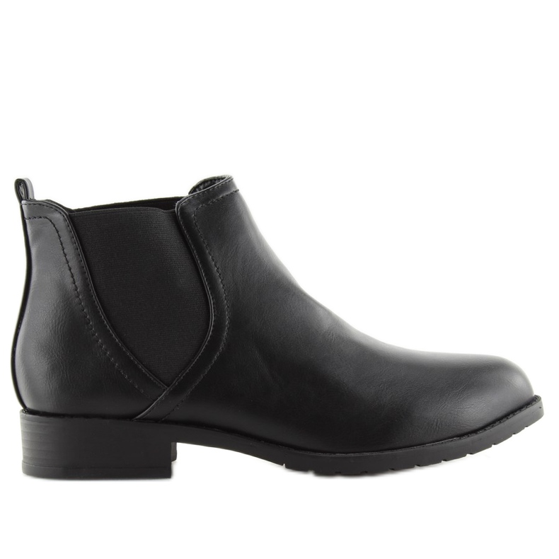 Schwarze Chelsea Boots für Damen C-13 schwarz