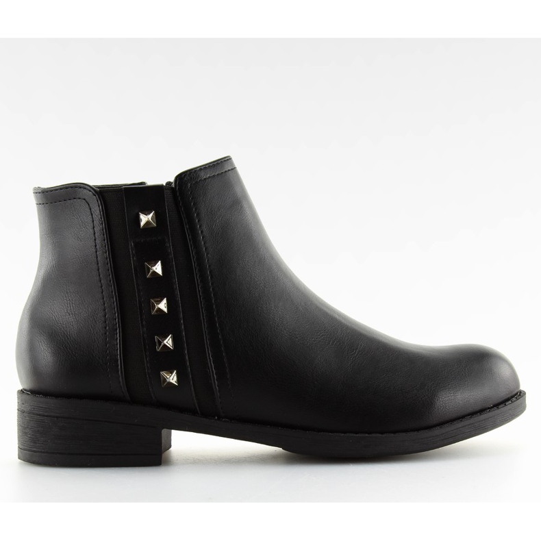 Schwarze Chelsea Boots für Damen CH-89 schwarz