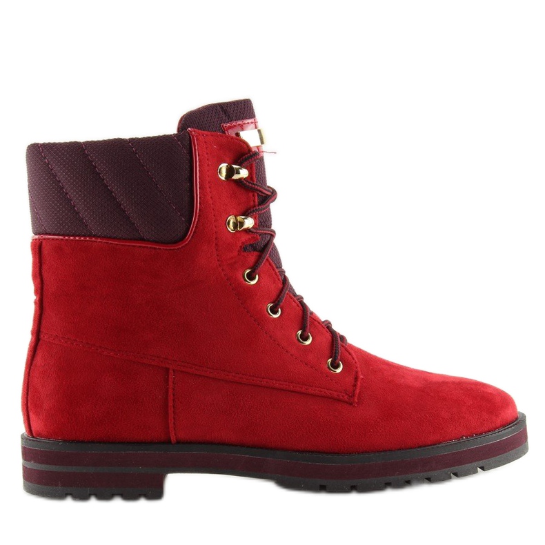 Schnürstiefel rot 1539 Rot