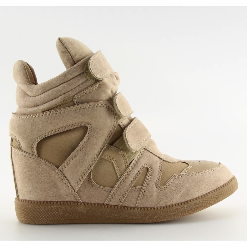 Beige Turnschuhe für Damen BZ8386-KB Khaki