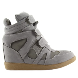 Grau Graue Sneakers für Damen BZ8386-KB Grau