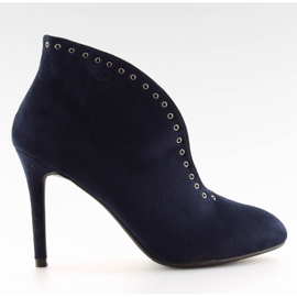 High Heels mit Marineblau 1660-251 blau navy blau