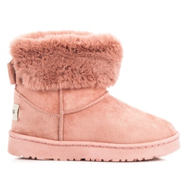 Bella Paris Schneeschuhe mit Schleife rosa