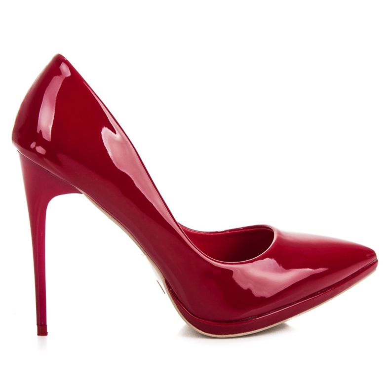 Vinceza Kastanienbraune High Heels rot