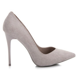 Vinceza Graue Wildleder-Absätze