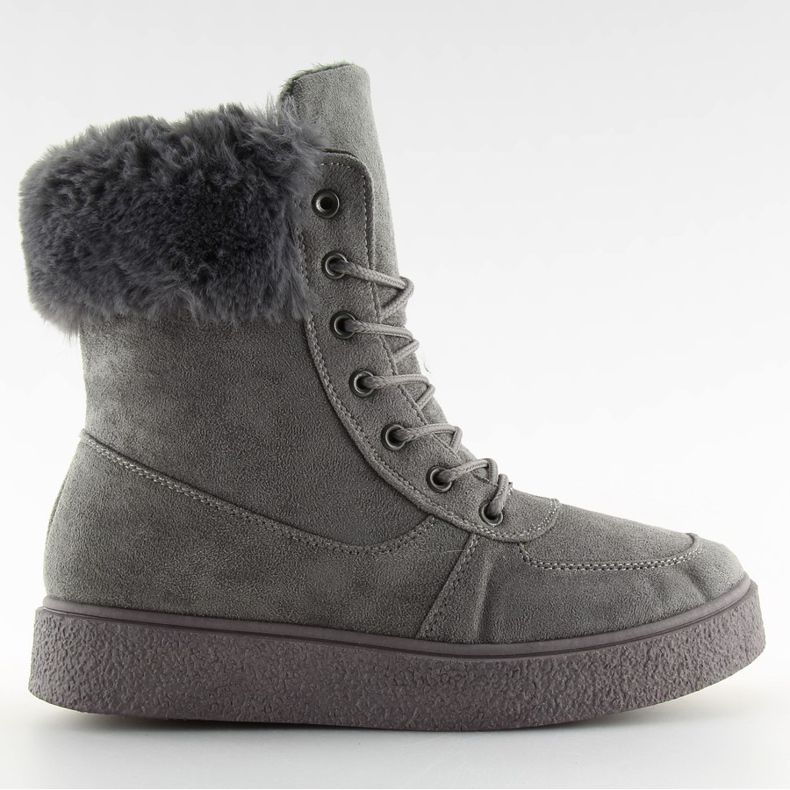 Szare 2040 Graue Schneestiefel