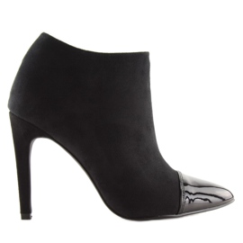 Schwarze Stiefel auf hohem Absatz 1131-5 schwarz