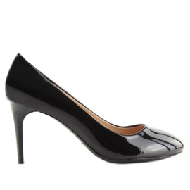 Pumps für Damen schwarz lackiert L7073 Black