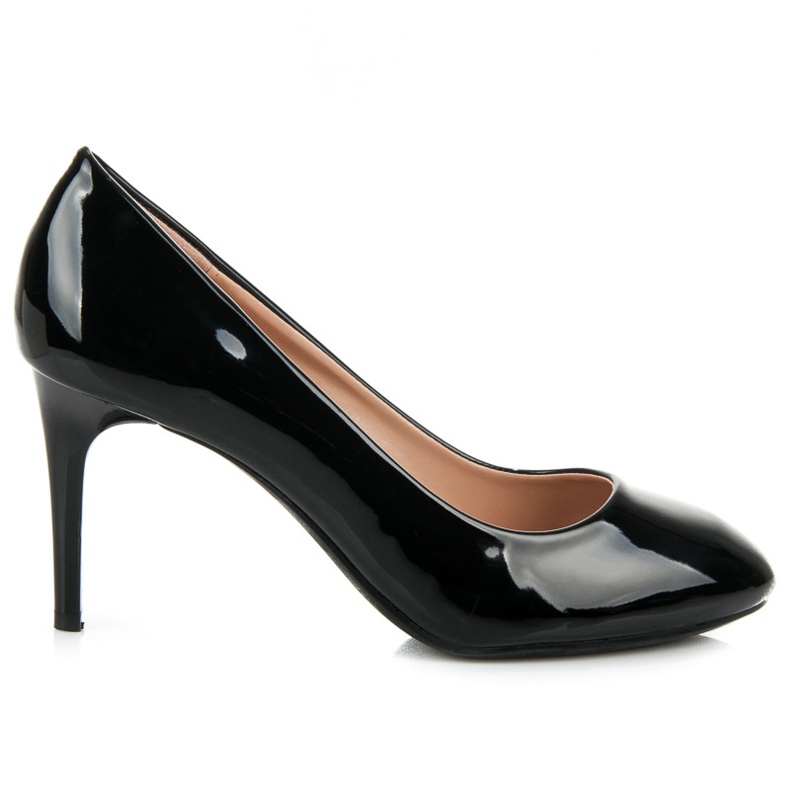 Danic Schwarz lackierte Pumps