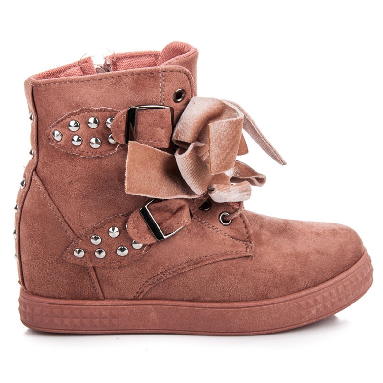 Turnschuhe mit Schleifen rosa