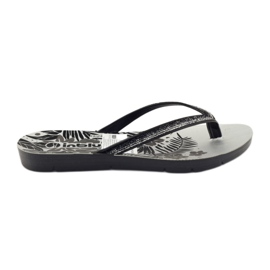 Schwarze und silberne Inblu ME14 Flip-Flops grau